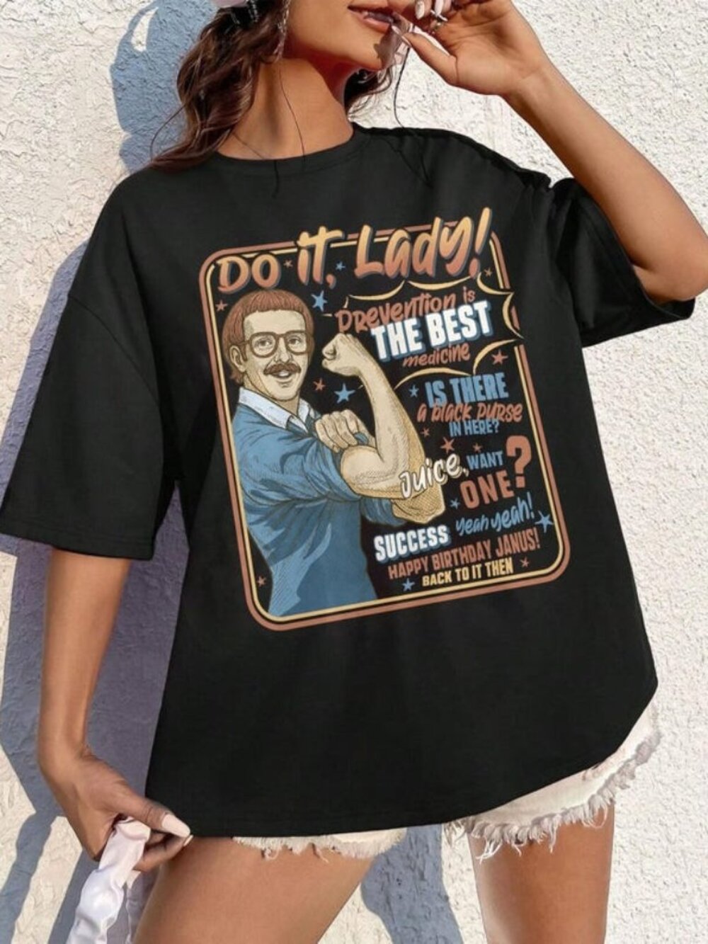 Do It Lady Shirt, Funny Motivational Meme Graphic Tee